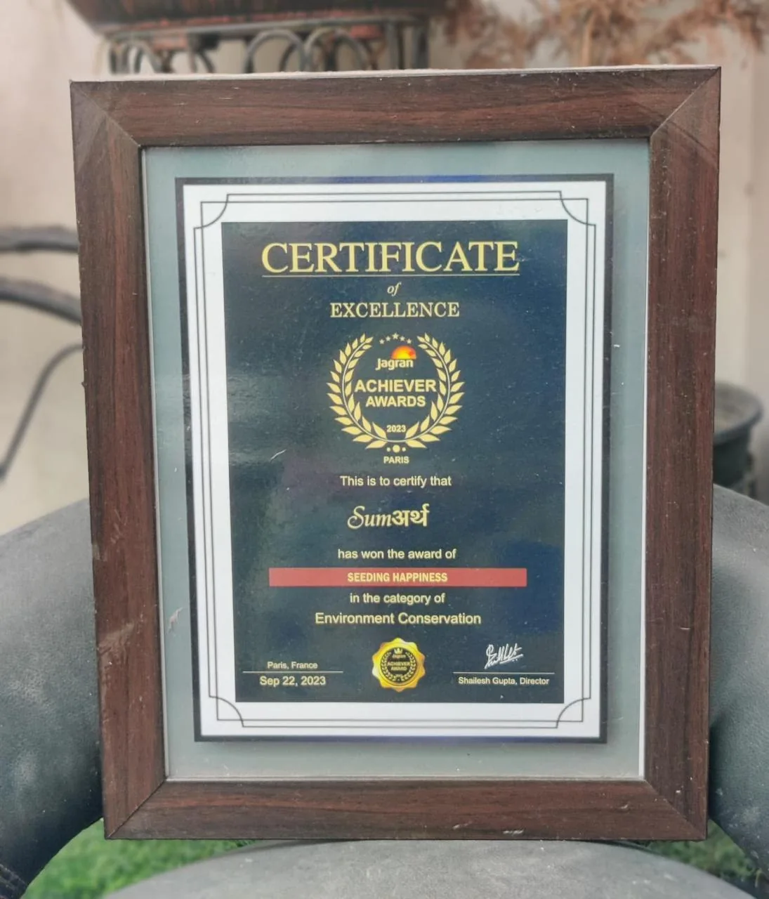 Jagran Achiever Awards 2023 — jagran certificate 2023