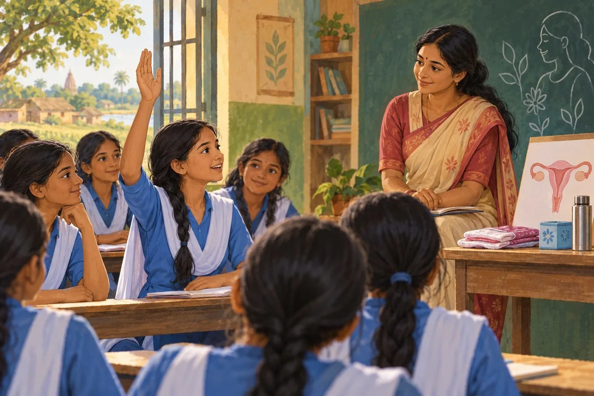 Illustration: From Silence to Questions: When Girls Started Talking About Periods